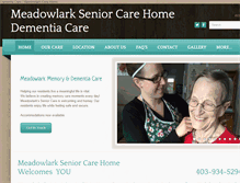 Tablet Screenshot of meadowlarkcare.com